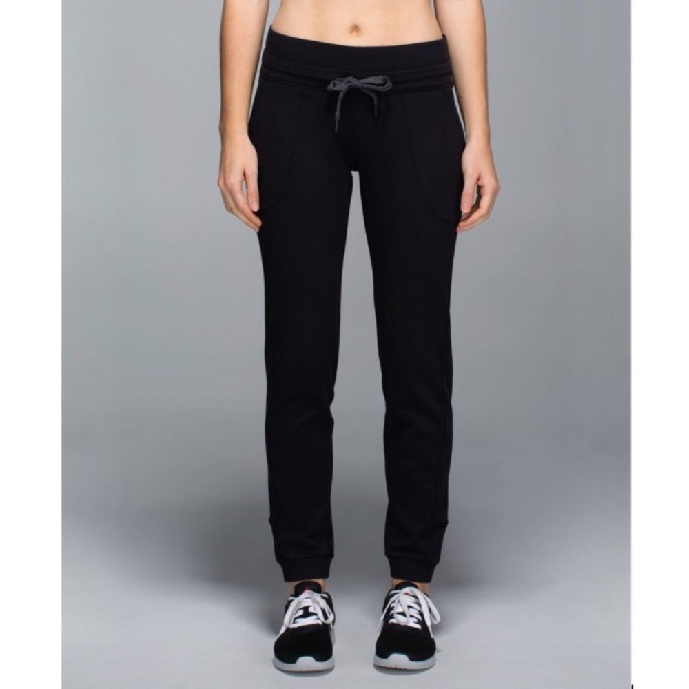 LULULEMON | Base Runner Jogger Pant Wee Stripe Black Heathered Black / Black 8